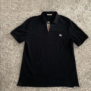 Men’s Burberry shirt collared black XL